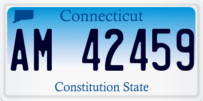 CT license plate AM42459
