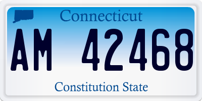 CT license plate AM42468