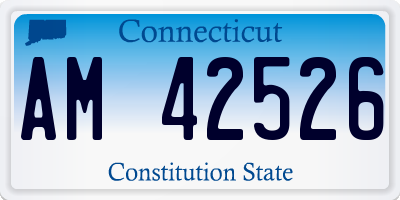 CT license plate AM42526