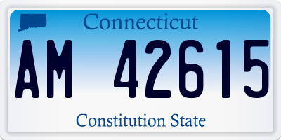 CT license plate AM42615