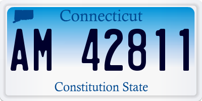 CT license plate AM42811