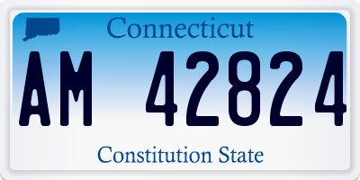 CT license plate AM42824