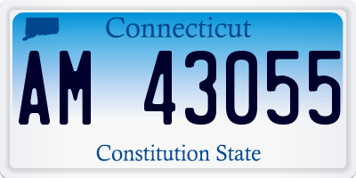 CT license plate AM43055