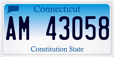 CT license plate AM43058