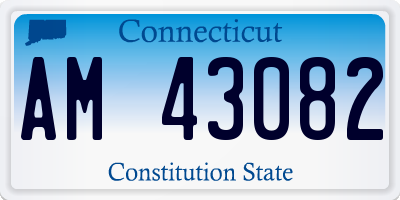 CT license plate AM43082