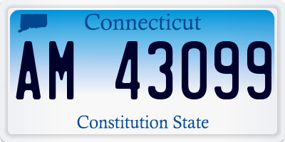 CT license plate AM43099