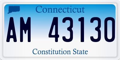 CT license plate AM43130