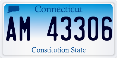CT license plate AM43306