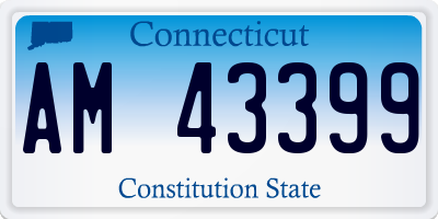 CT license plate AM43399