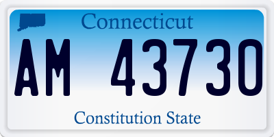 CT license plate AM43730