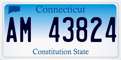 CT license plate AM43824