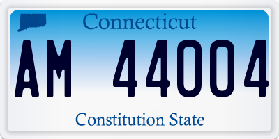 CT license plate AM44004