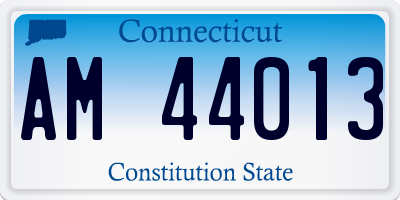 CT license plate AM44013