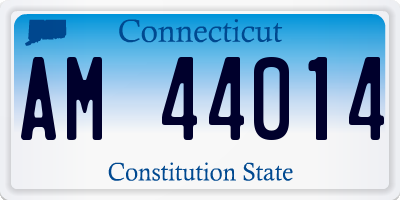 CT license plate AM44014