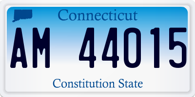 CT license plate AM44015