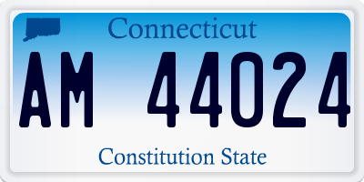 CT license plate AM44024
