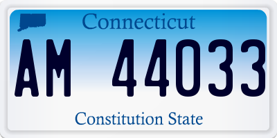 CT license plate AM44033