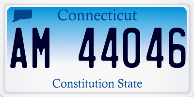 CT license plate AM44046