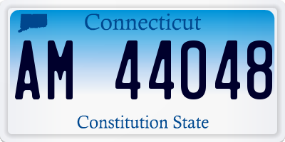 CT license plate AM44048