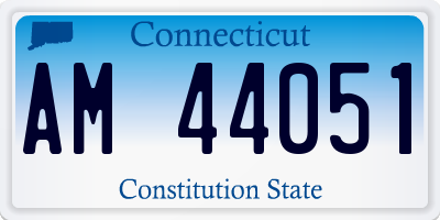 CT license plate AM44051