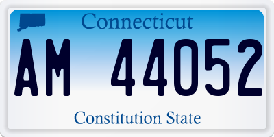 CT license plate AM44052