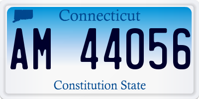 CT license plate AM44056