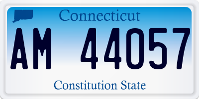 CT license plate AM44057