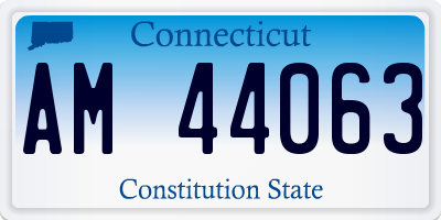 CT license plate AM44063