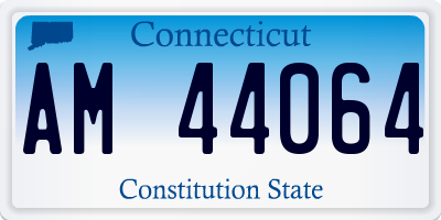 CT license plate AM44064