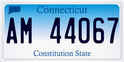 CT license plate AM44067