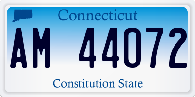 CT license plate AM44072
