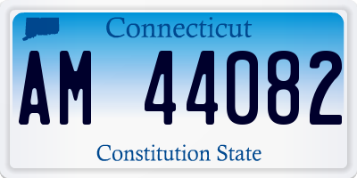 CT license plate AM44082
