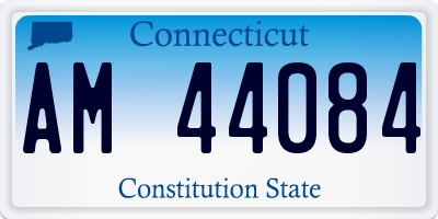 CT license plate AM44084