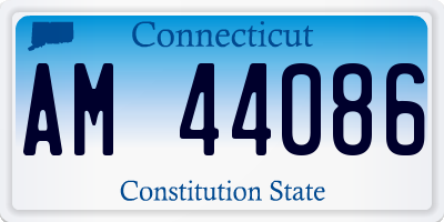 CT license plate AM44086