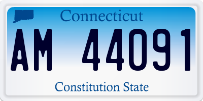 CT license plate AM44091