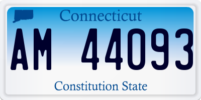 CT license plate AM44093