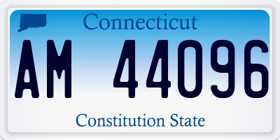CT license plate AM44096