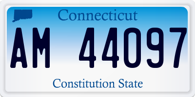 CT license plate AM44097