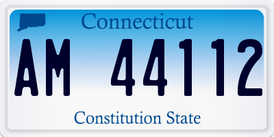 CT license plate AM44112
