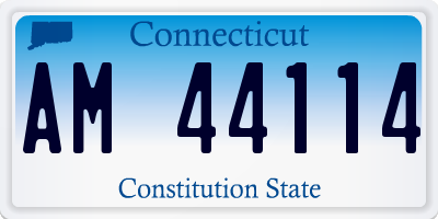 CT license plate AM44114