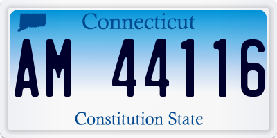 CT license plate AM44116