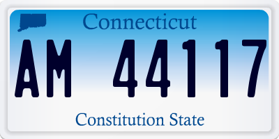 CT license plate AM44117