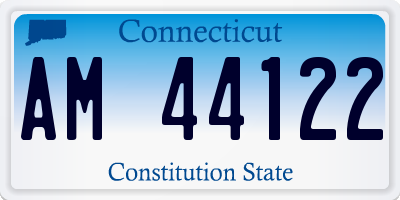 CT license plate AM44122
