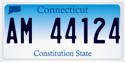 CT license plate AM44124