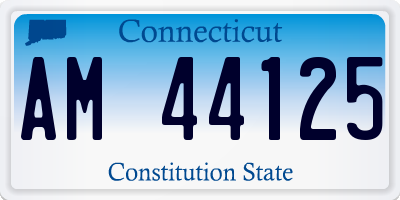 CT license plate AM44125