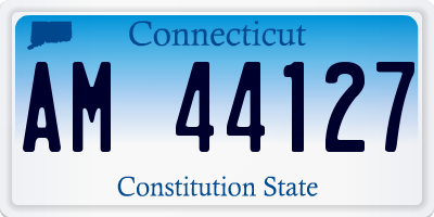 CT license plate AM44127