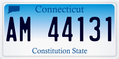 CT license plate AM44131
