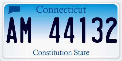 CT license plate AM44132