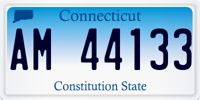 CT license plate AM44133