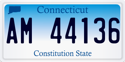CT license plate AM44136